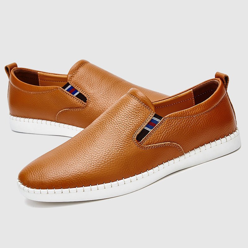 London Signature Leather Loafers - Infinityloyal