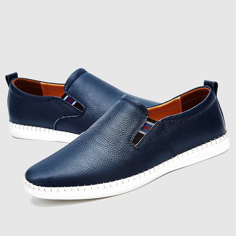 London Signature Leather Loafers - Infinityloyal