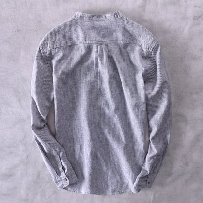 Malaga Long - Sleeve Linen Shirt - Infinityloyal