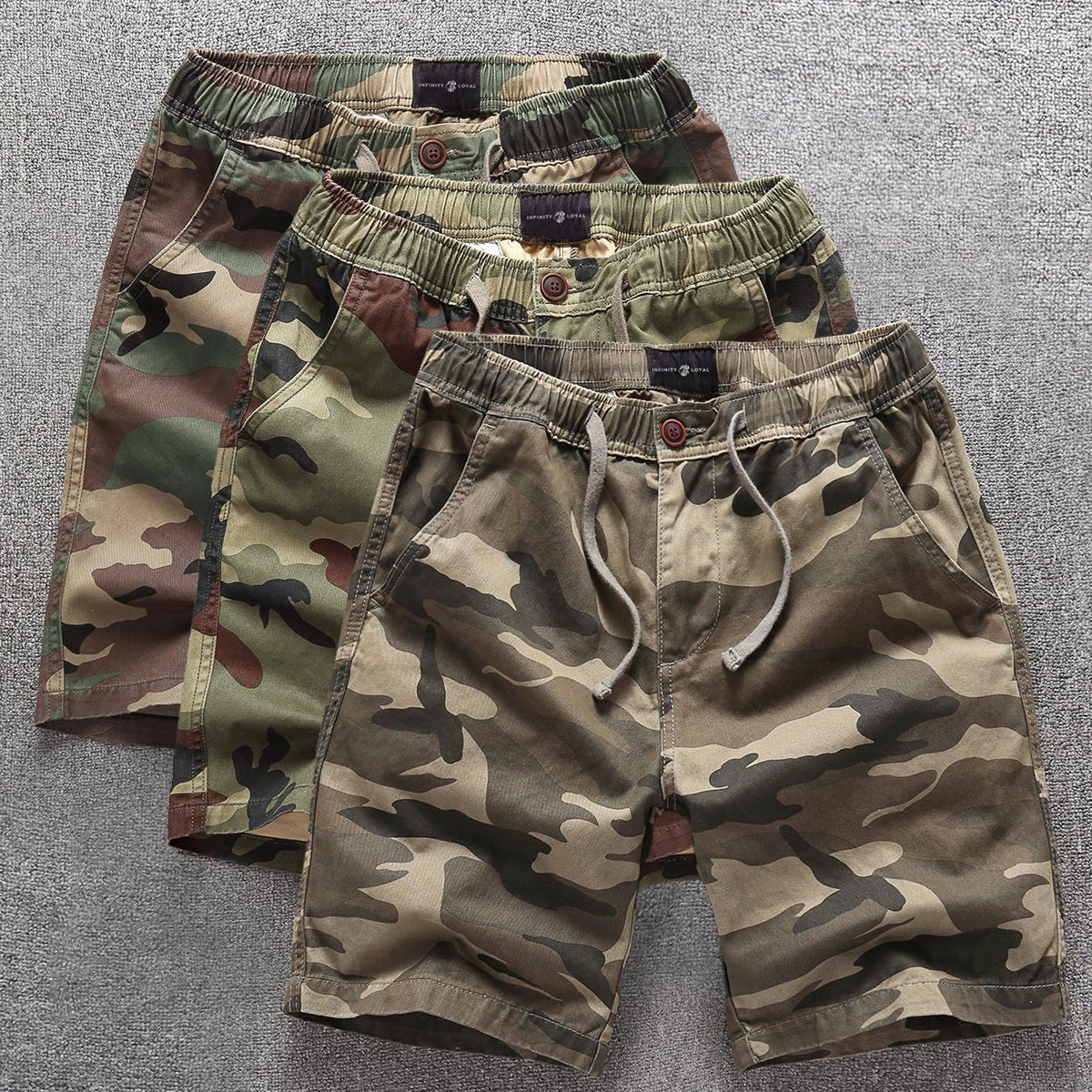 Marksman Casual Camouflage Shorts - Infinityloyal