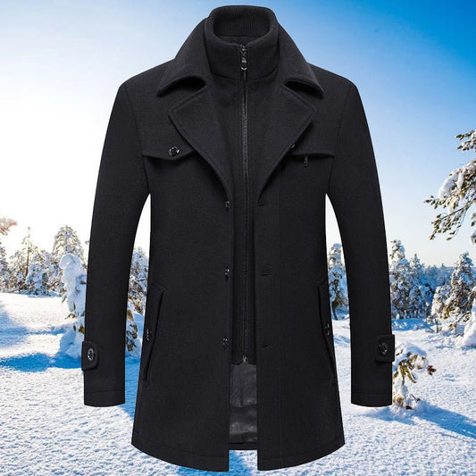 Milan Business Woolen Coat - Infinityloyal