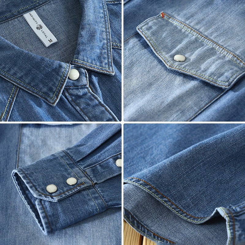 San Francisco Spring Denim Shirt - Infinityloyal
