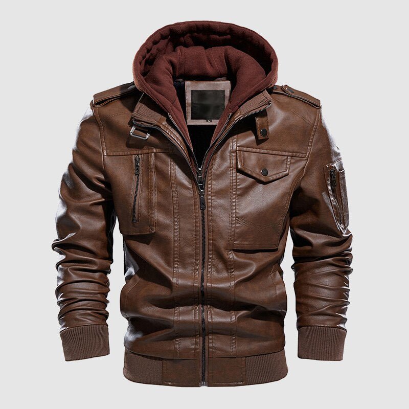 Shadow Leather Jacket - Infinityloyal