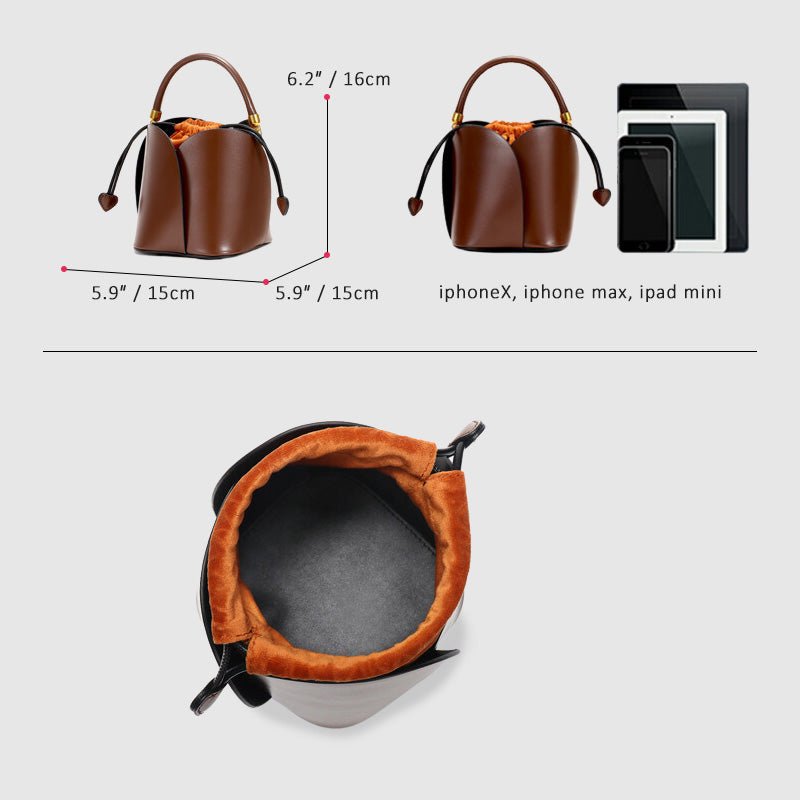 Sofie Malou Contemporary Genuine Leather Bag - Infinityloyal