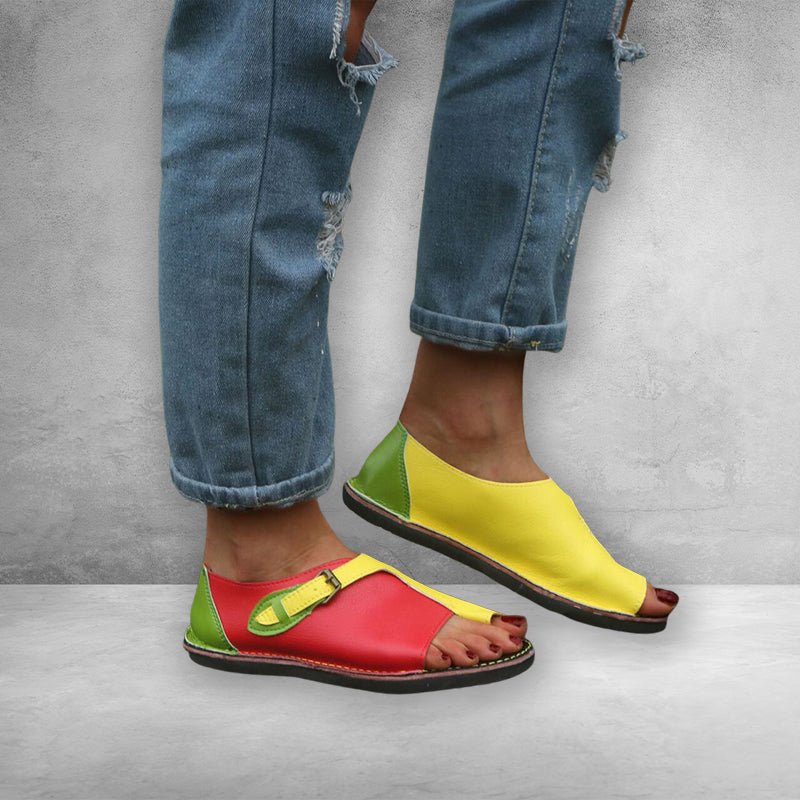 The Artist Patchwork Sandals - Infinityloyal