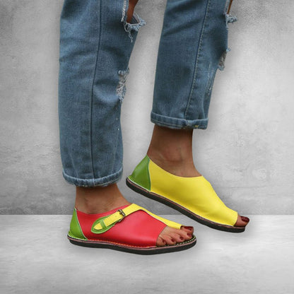 The Artist Patchwork Sandals - Infinityloyal