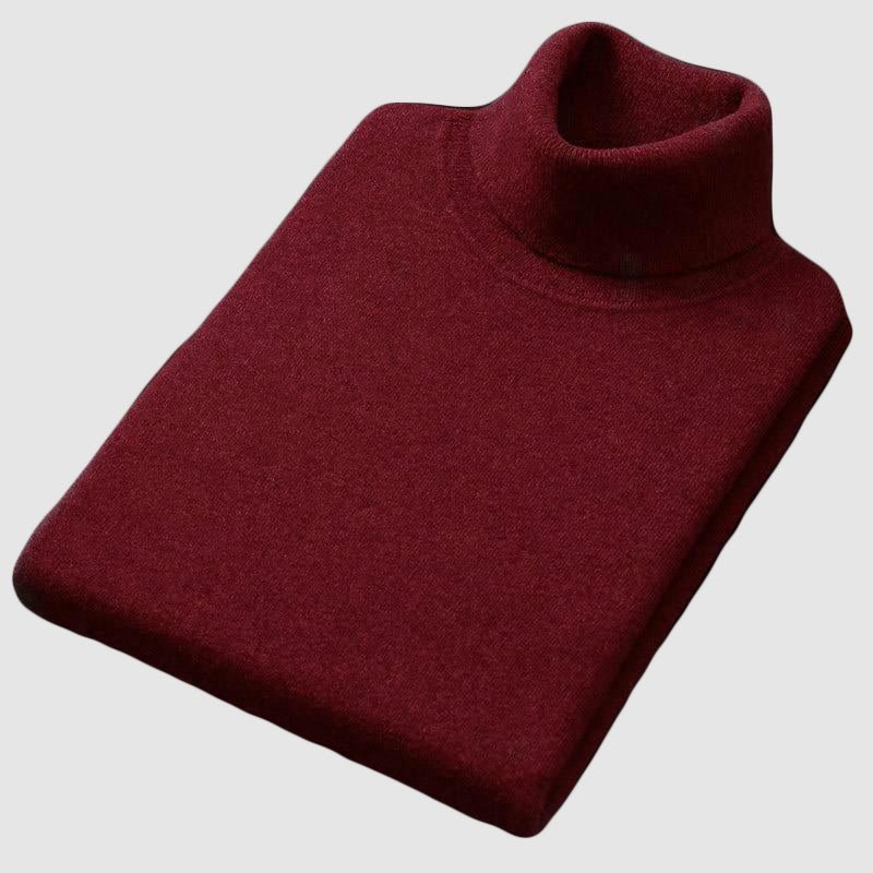 Vincenzo Cotton-Cashmere Turtleneck - Infinityloyal