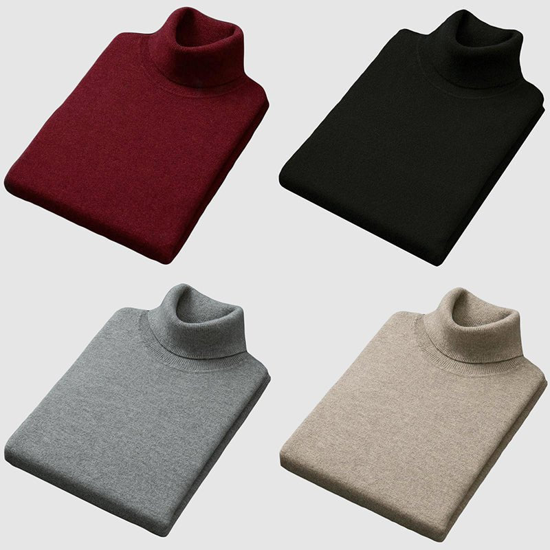 Vincenzo Cotton-Cashmere Turtleneck - Infinityloyal