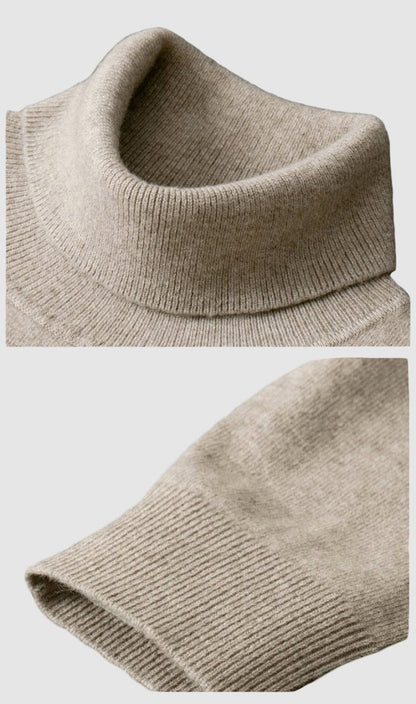 Vincenzo Cotton-Cashmere Turtleneck - Infinityloyal