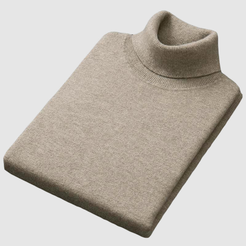 Vincenzo Cotton-Cashmere Turtleneck - Infinityloyal