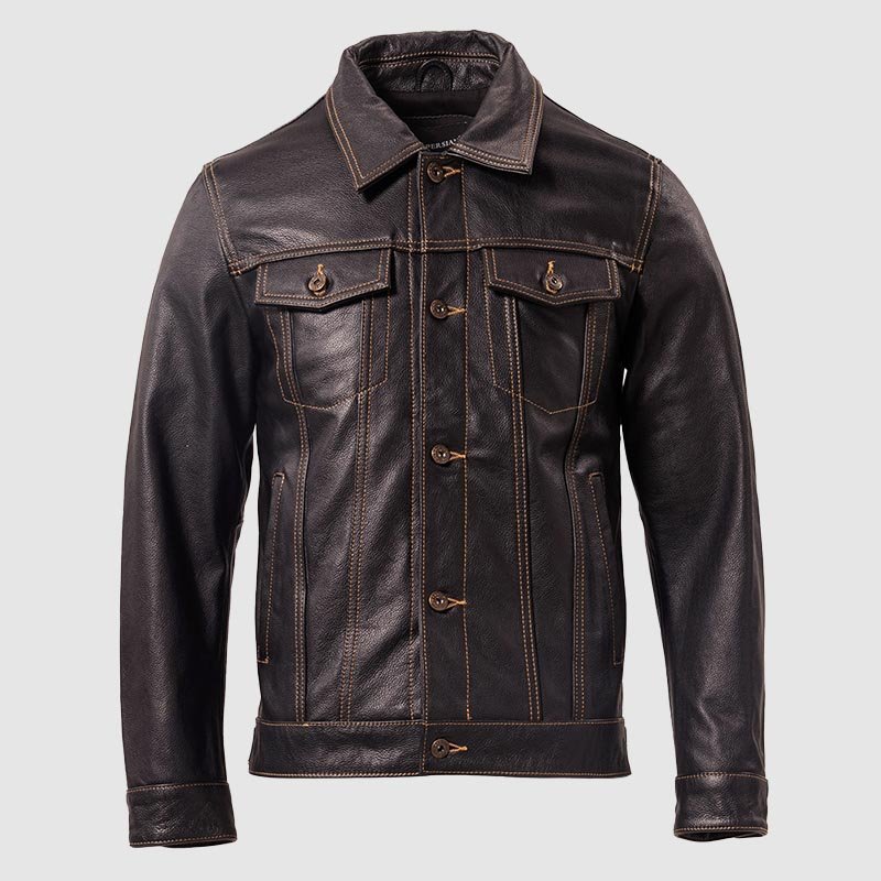 Vintage Biker Genuine Leather Jacket - Infinityloyal
