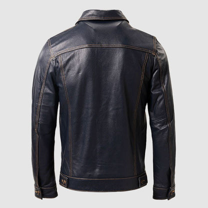 Vintage Biker Genuine Leather Jacket - Infinityloyal